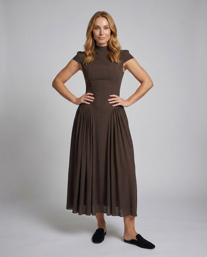 Damen Maxikleid Taillierte Korselett-Passform - Norvielle