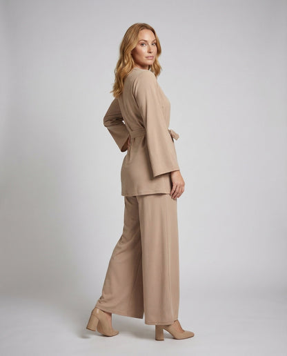 Damen Tunika Hosen Set Kimonoärmel - Norvielle
