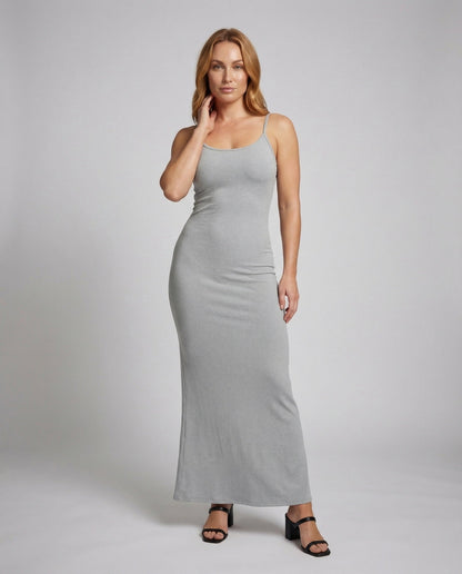 Damen Maxikleid Stretch-Jersey Meerjungfrauen-Saum - Norvielle