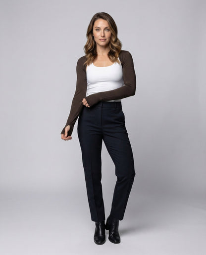 Damen Feinstrick-Bolero Raglan Ärmel Schmal Schwarz - Norvielle