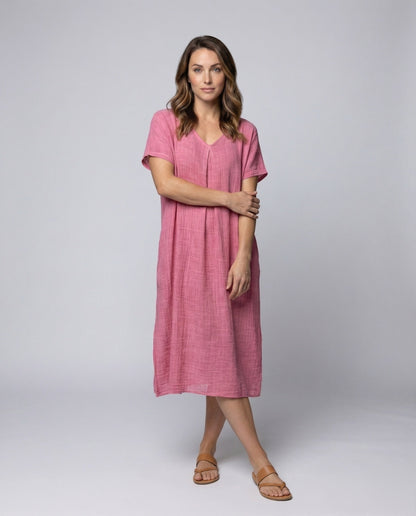 Damen Maxikleid Musselin Kaftan-Schnitt Locker - Norvielle