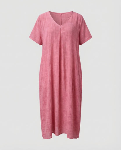 Damen Maxikleid Musselin Kaftan-Schnitt Locker