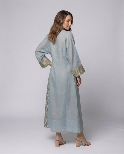 Damen Maxi-Kaftan Bestickte Brustpartie wird zu:
Damen Maxi Kaftan