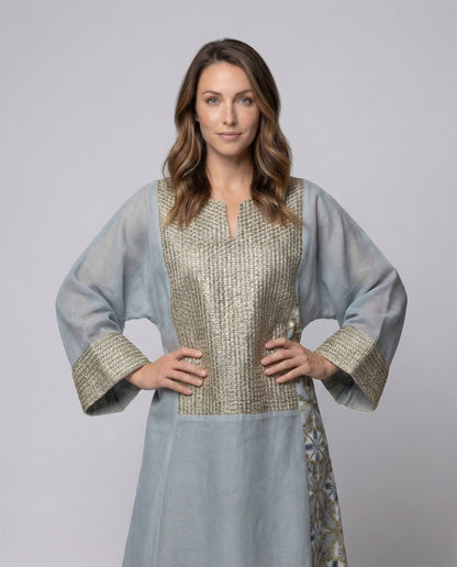 Damen Maxi-Kaftan Bestickte Brustpartie wird zu:
Damen Maxi Kaftan