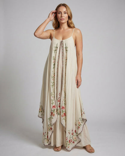 Damen Maxikleid Bestickt Zipfelsaum wird zu:
Damen Maxikleid mit - Norvielle