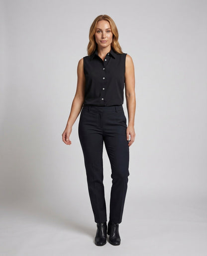 Damen Hemdbluse Tailliert Kentkragen - Norvielle
