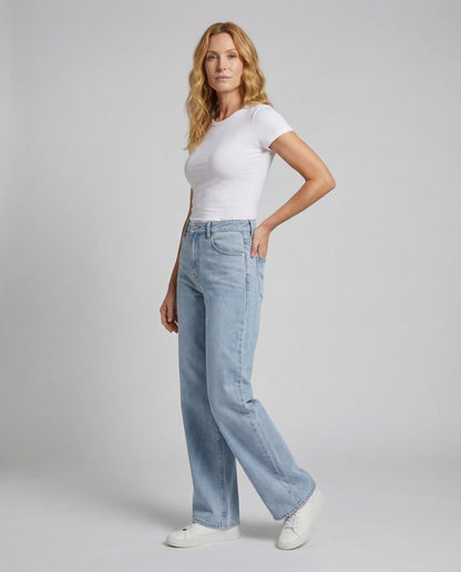 Damen Thermo Jeans Gerades Bein Teddyfutter - Norvielle