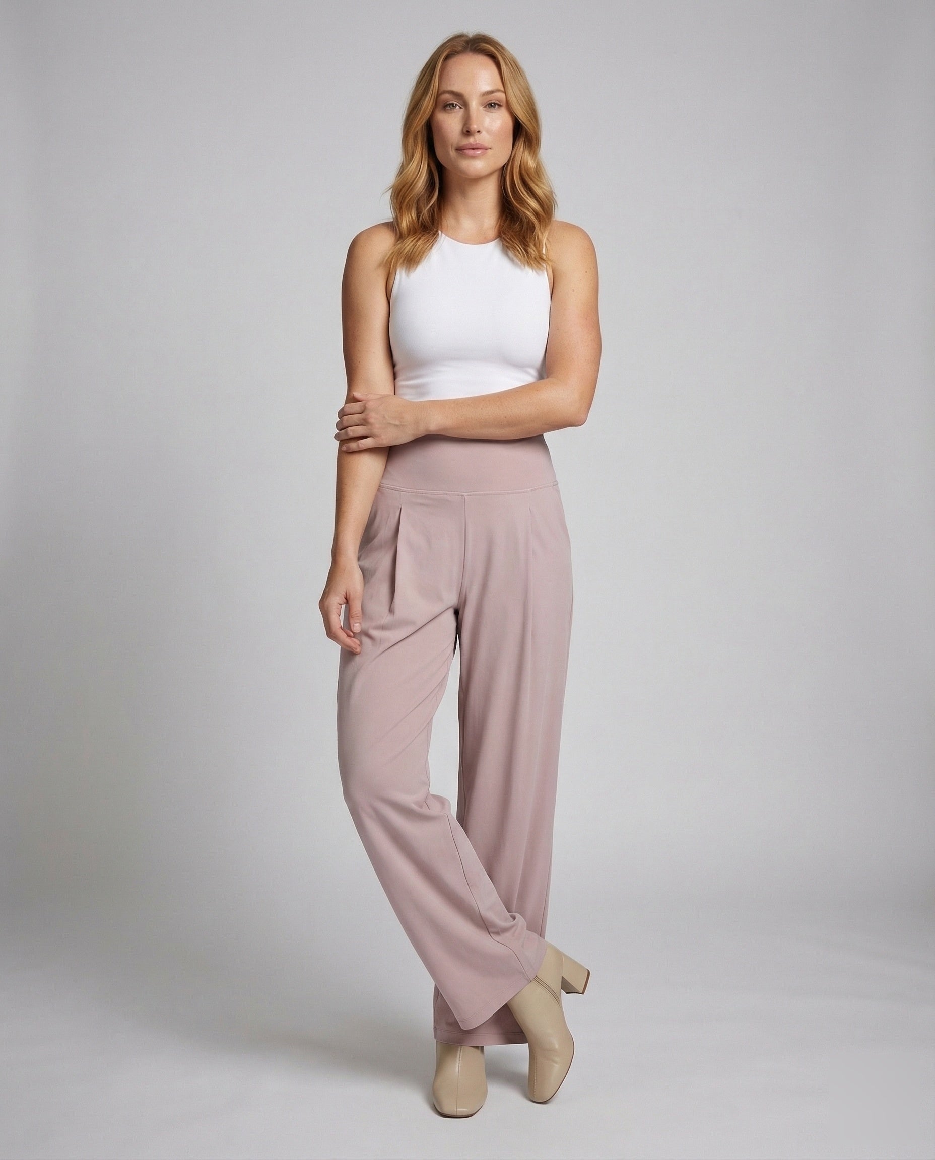 Damen Komfort-Hose Gerade Geschnitten Bügelfalte - Norvielle