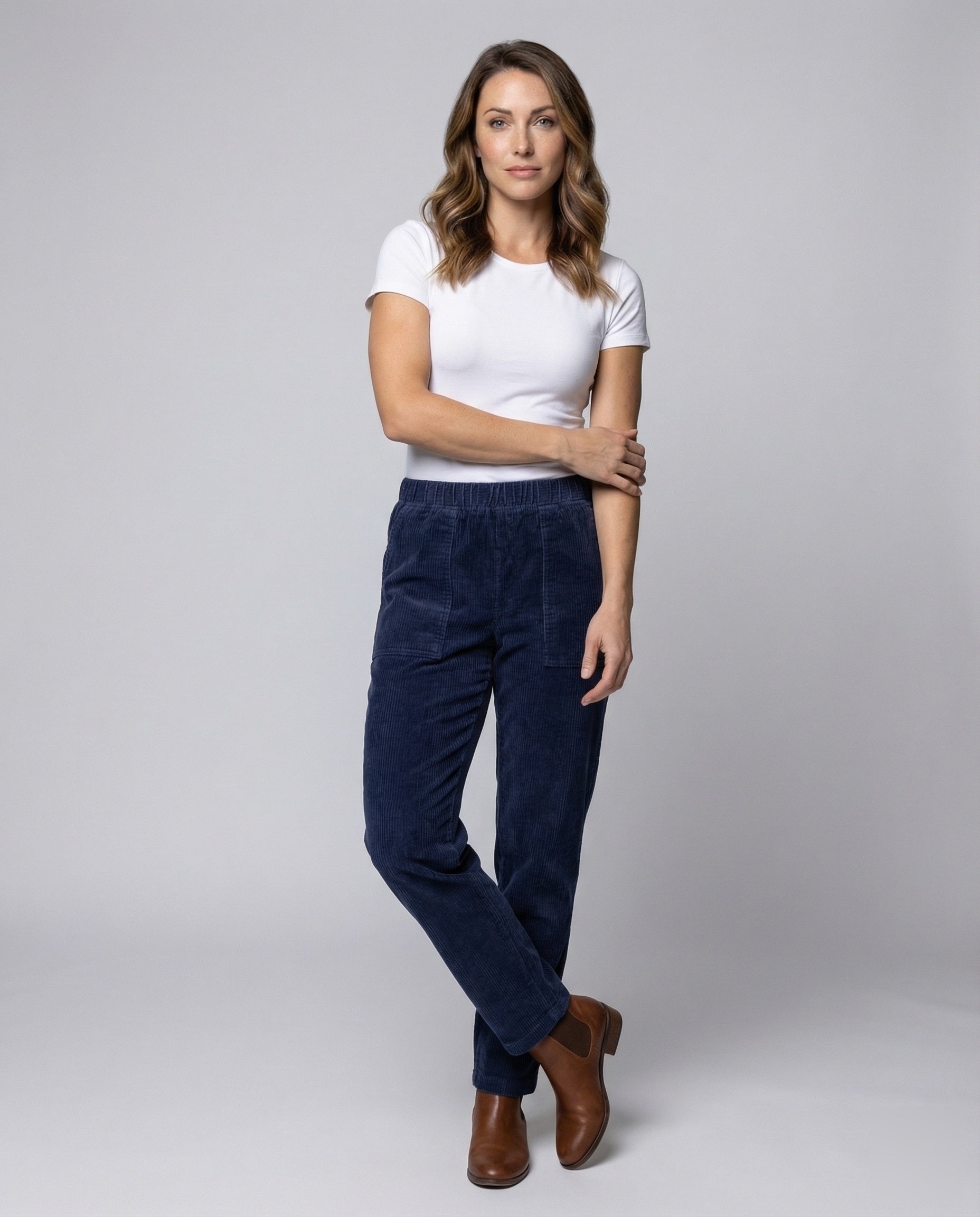 Damen Freizeithose Hochgeschnittene Beintaschen - Norvielle