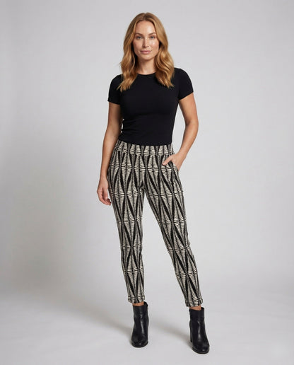 Damen Enges Jersey-Knieholbein Schwarz - Norvielle