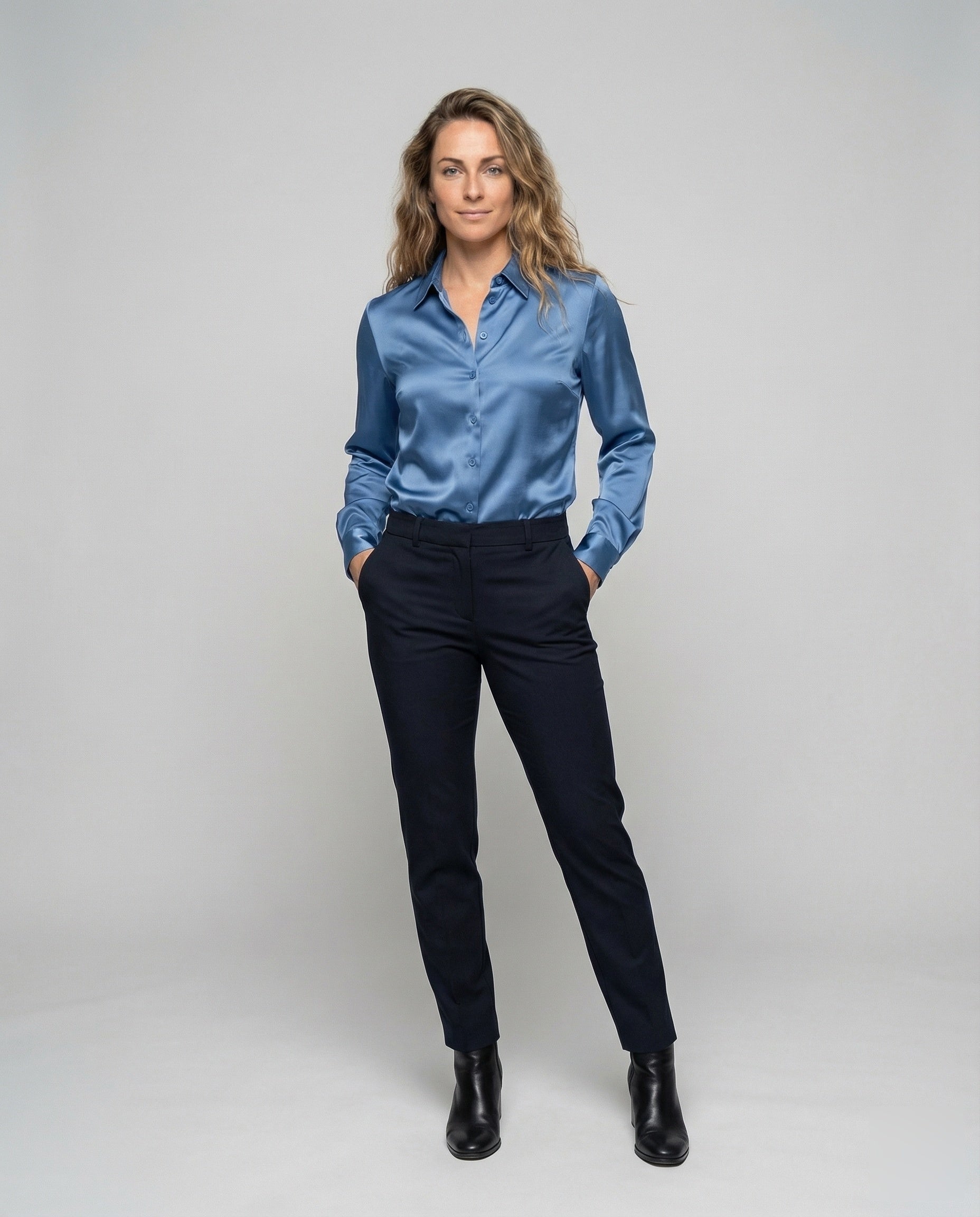 Damen Blusenjacke Kurzgeschnitten - Norvielle