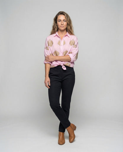 Damen Tunika Bluse Bestickt Leicht - Norvielle