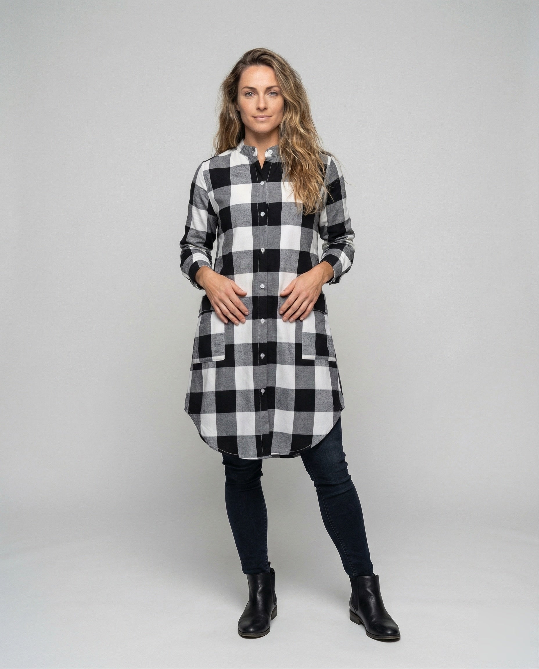 Damen Longshirt Hemd Leicht Lässig - Norvielle