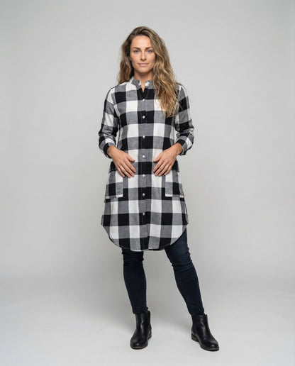 Damen Longshirt Hemd Leicht Lässig - Norvielle