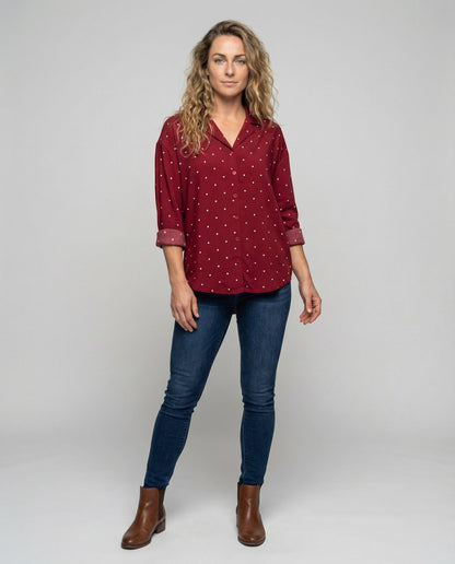 Damen Hemdblusen-Oberteil Leicht Blusenstyle - Norvielle