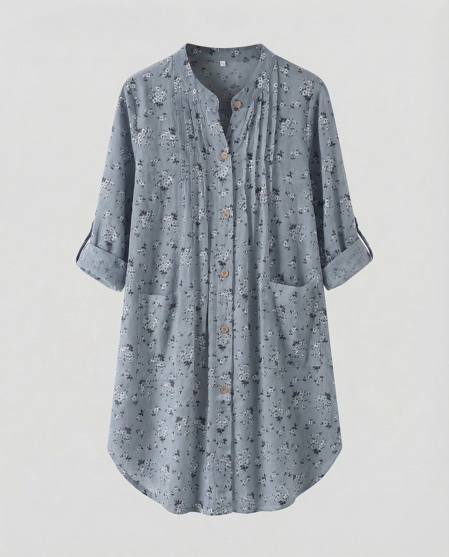 Damen Leinenoptik Bluse Leicht