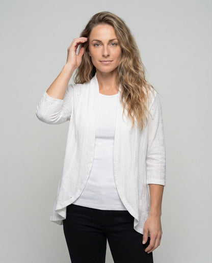 Damen Leichtgewicht Tunikajacke mit Lochstickerei
