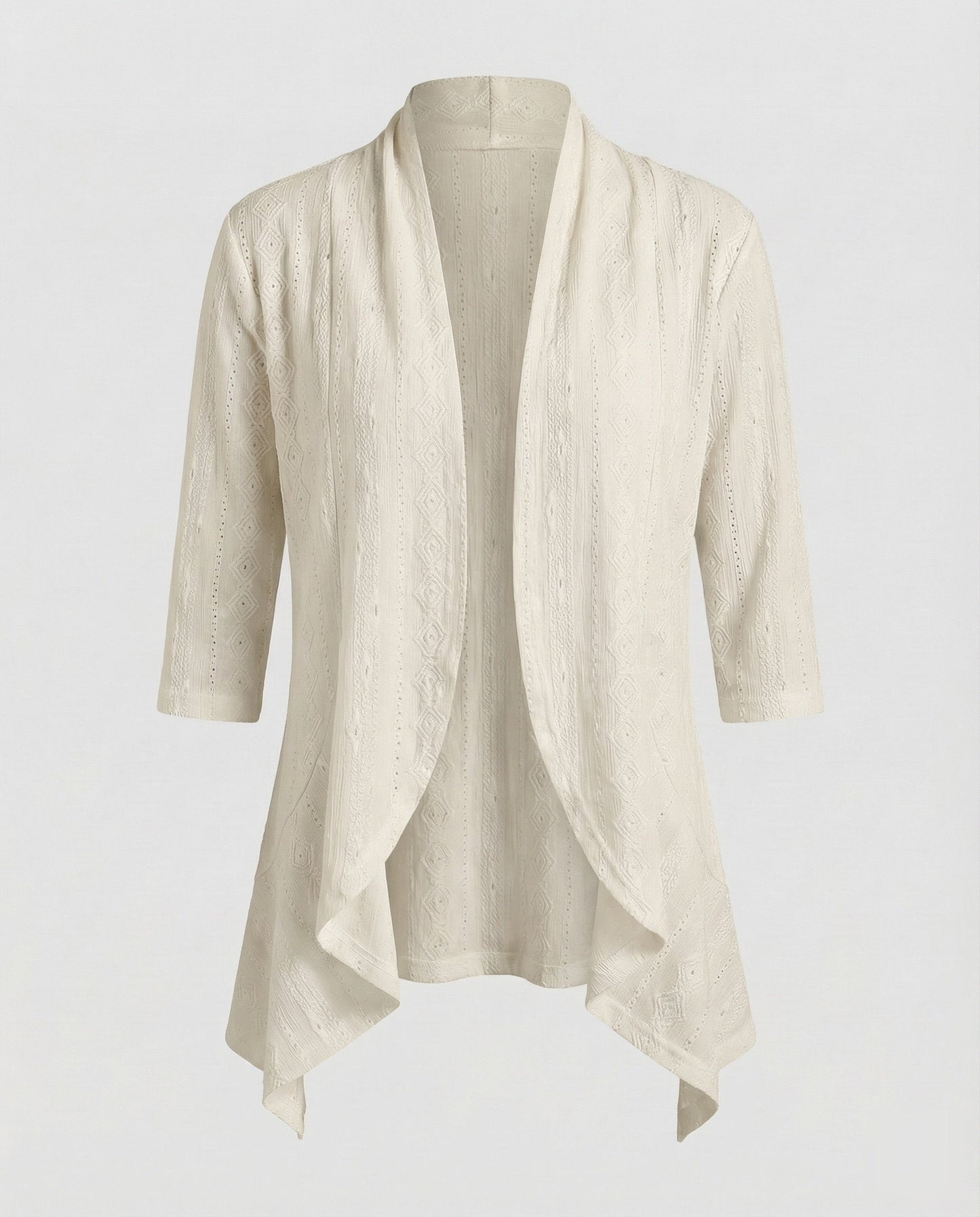 Damen Leichtgewicht Tunikajacke mit Lochstickerei