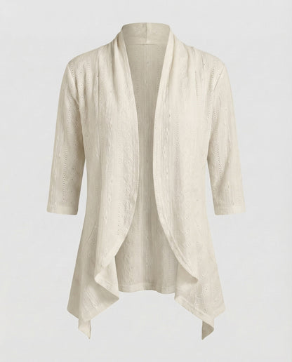 Damen Leichtgewicht Tunikajacke mit Lochstickerei