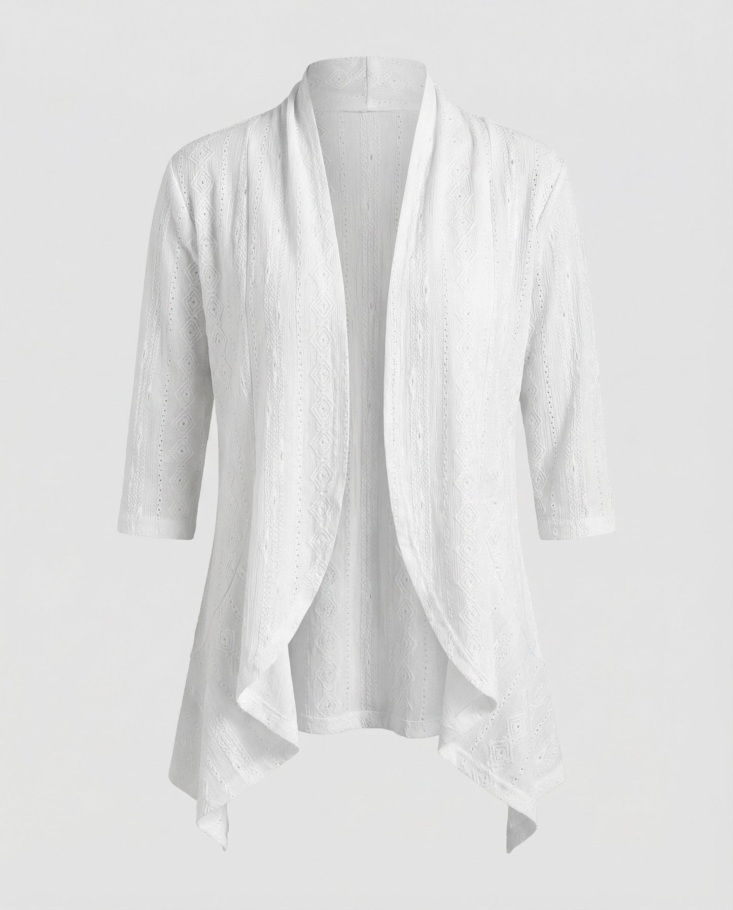 Damen Leichtgewicht Tunikajacke mit Lochstickerei