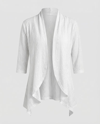 Damen Leichtgewicht Tunikajacke mit Lochstickerei