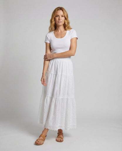Damen Tüll- Transparente Ärmel Feinstrickbund - Norvielle