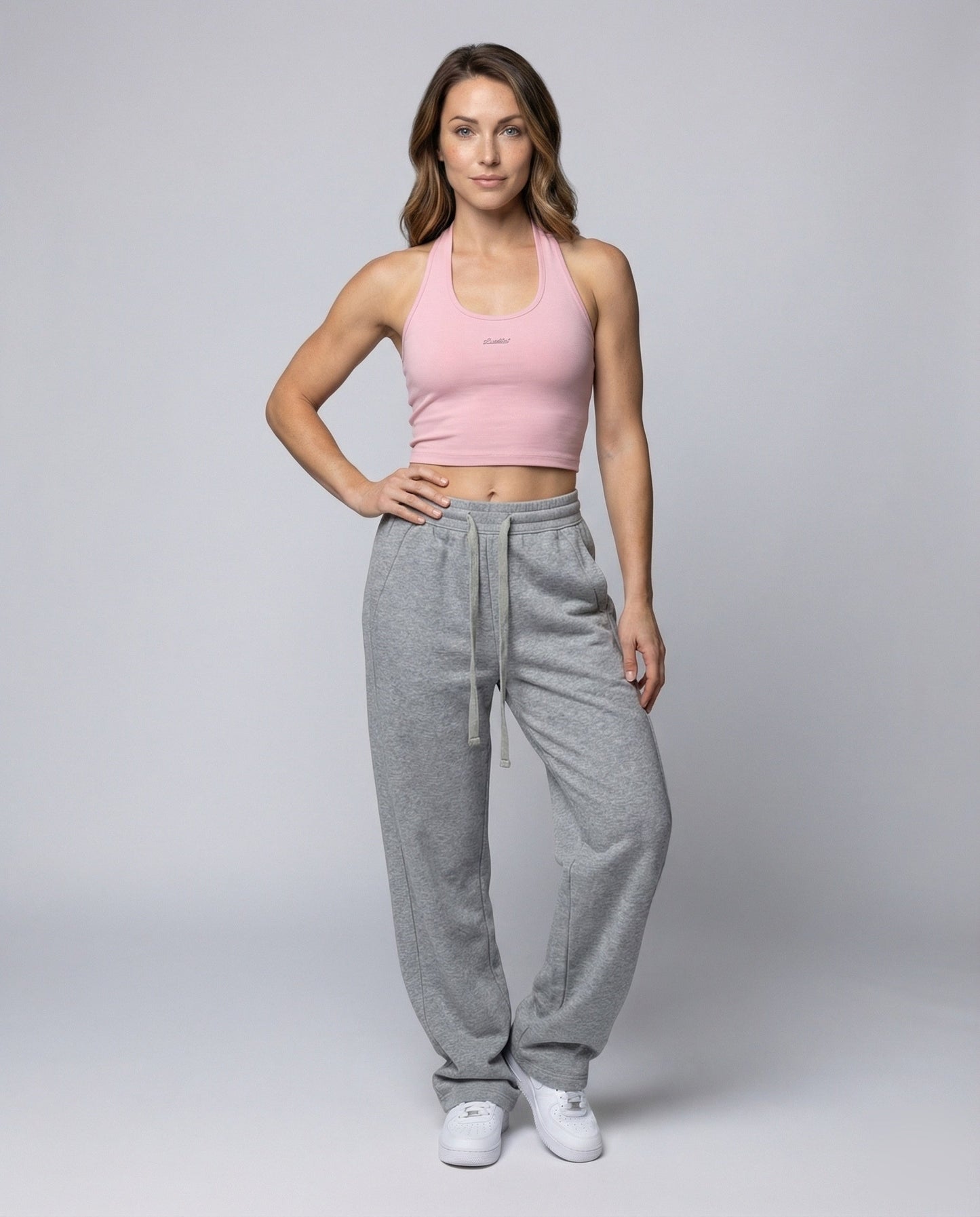 Damen Oversize Thermo Jogginghose Fleece-Innenfutter Elastischer Bund - Norvielle