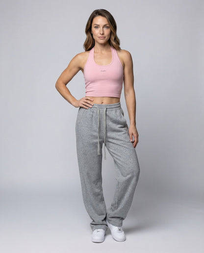 Damen Oversize Thermo Jogginghose Fleece-Innenfutter Elastischer Bund - Norvielle