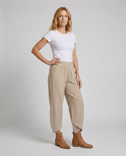 Damen Relaxhose Weite Passform Tulpen-Saum - Norvielle