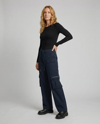 Damen Cargo-Palazzohose Weit Mehrfachtaschen - Norvielle
