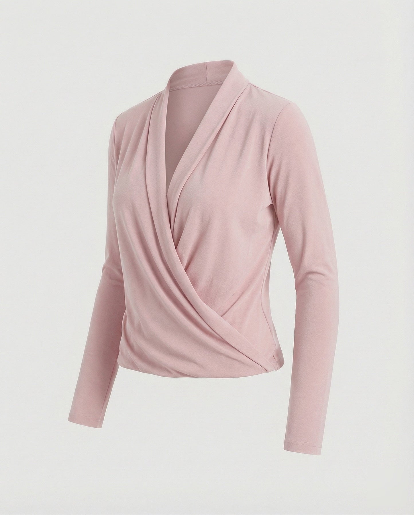 Damen Wickelbluse Wasserfalldrapierung - Norvielle