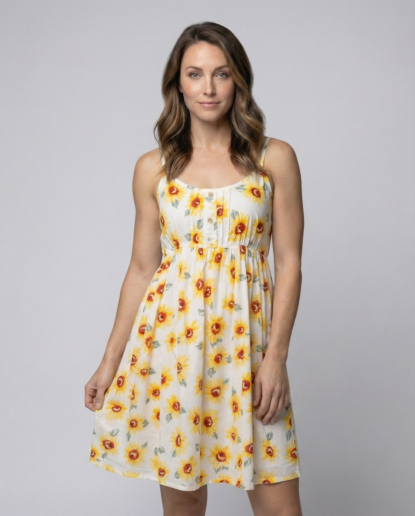 Damen Minikleid Blumenmuster Floral