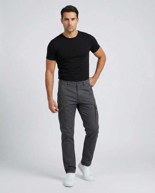 Herren Cargo-Arbeitshose Thermofutter Schwarz - Norvielle