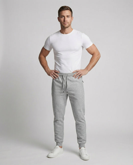 Herren Sweathose Reißverschluss Urban Schwarz - Norvielle