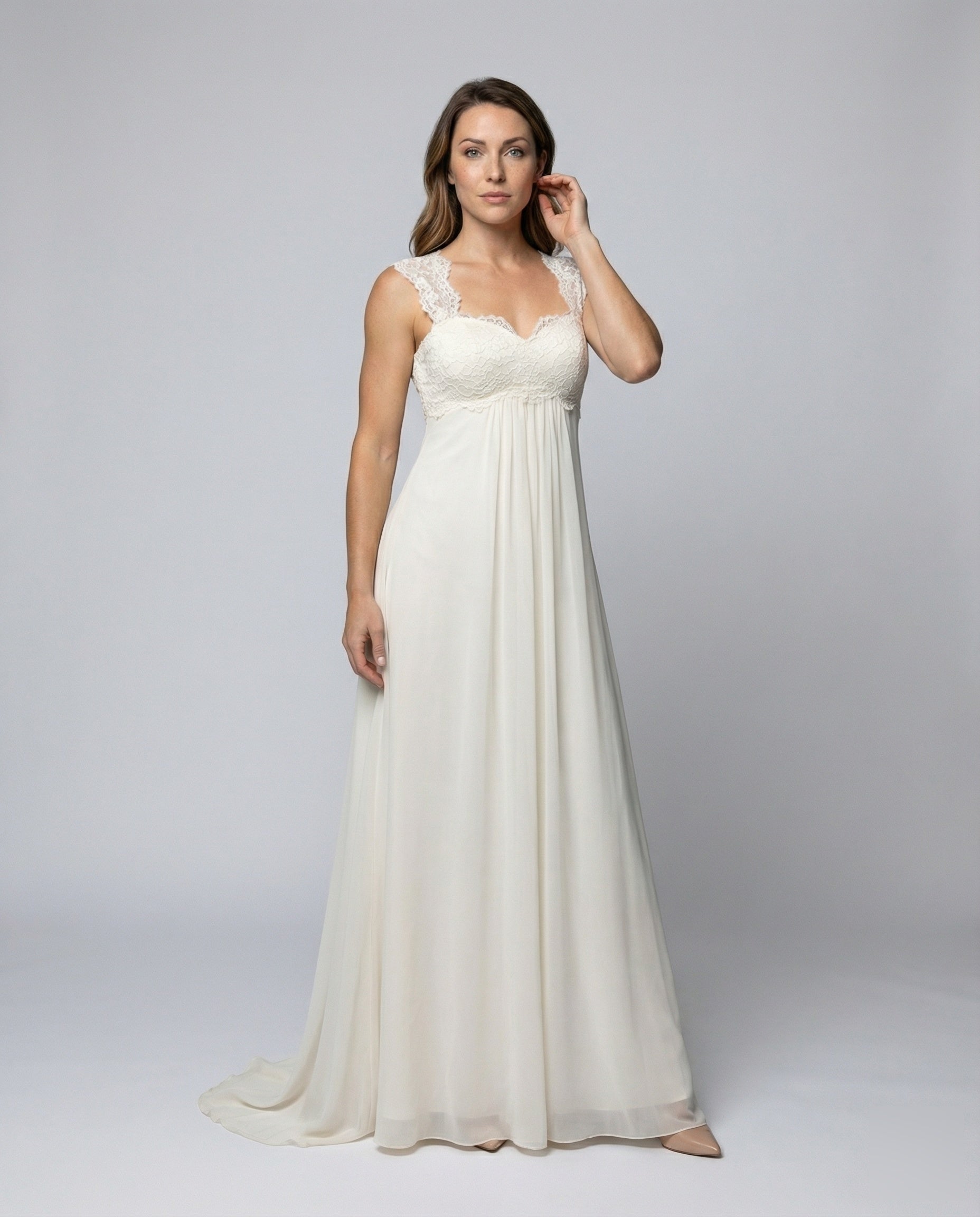 Damen Abendkleid Chiffon Empire-Taille - Norvielle