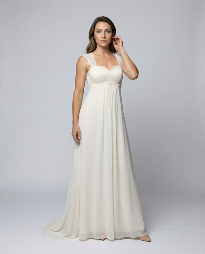 Damen Abendkleid Chiffon Empire-Taille - Norvielle