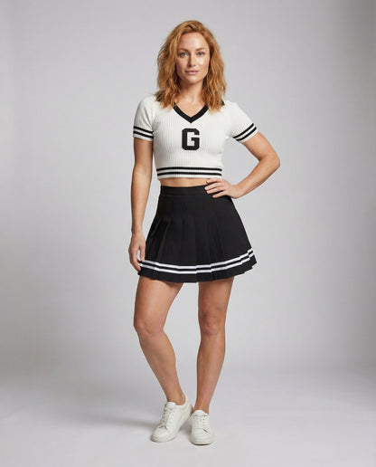 Damen Strick-Zweiteiler College-Stil - Norvielle