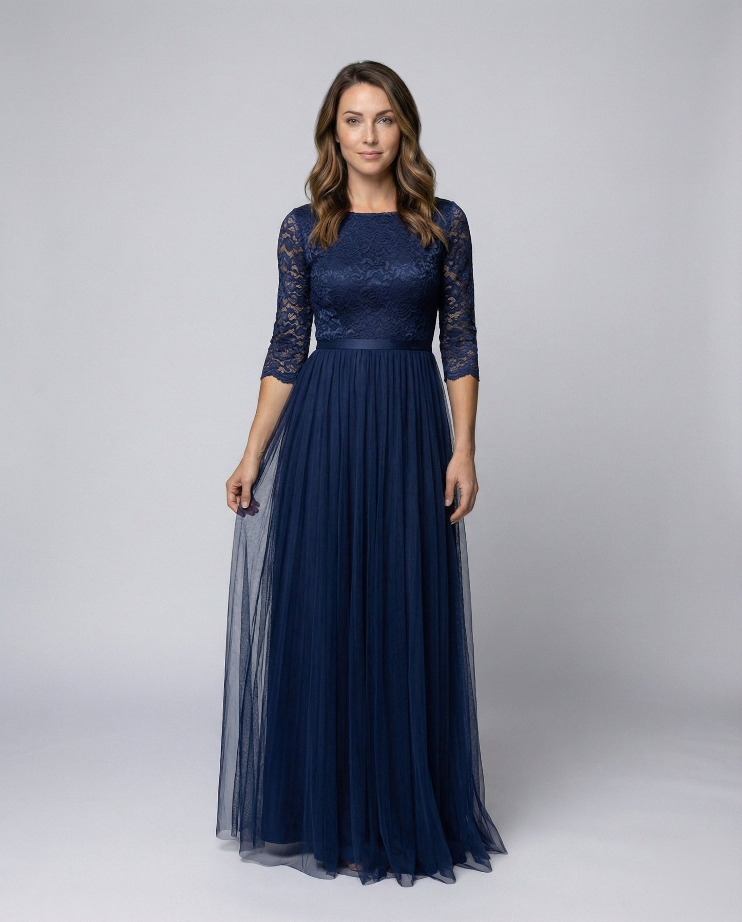 Damen Abendkleid Bodenlang Tüllrock - Norvielle