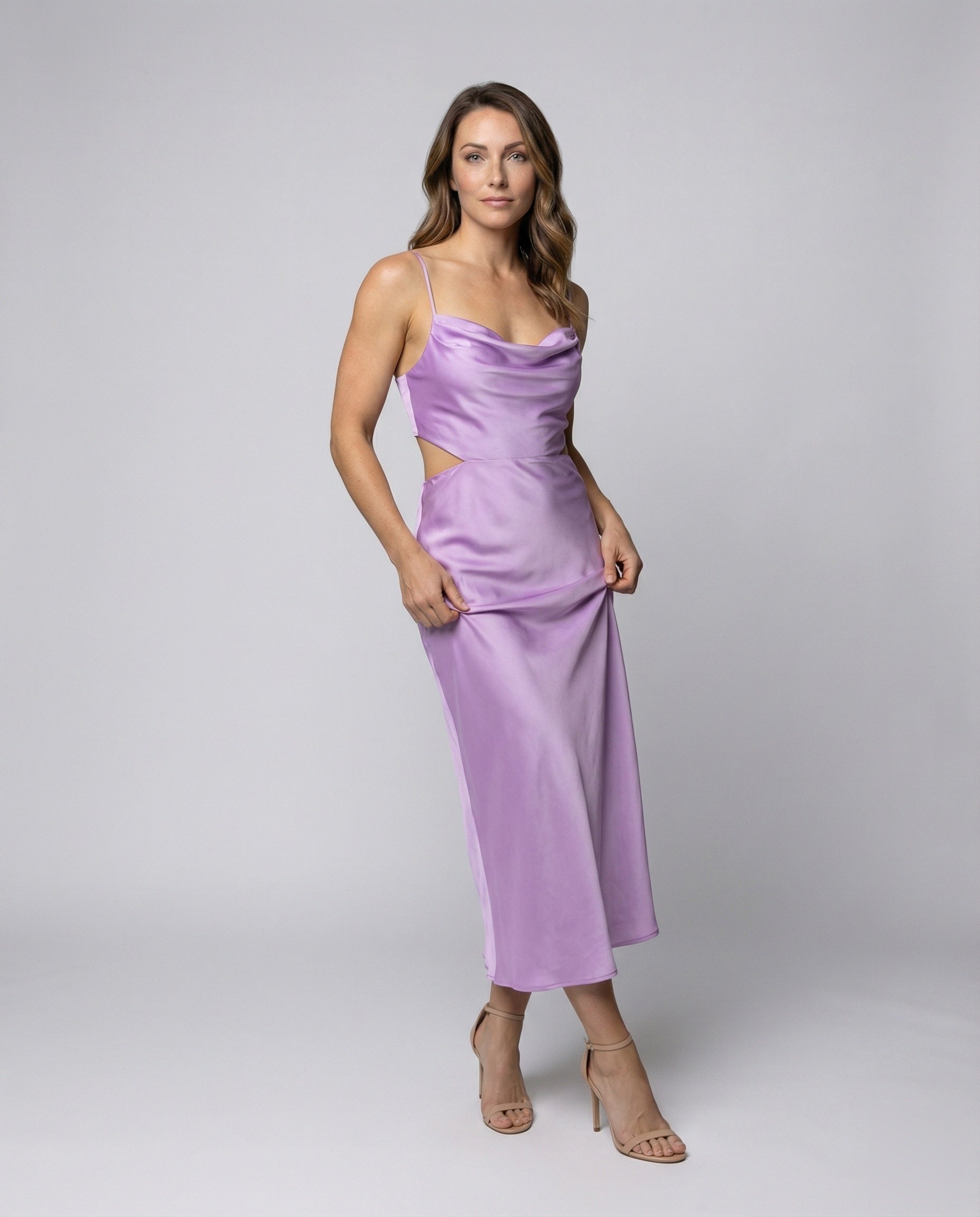 Damen Satin Spaghettiträger Elegantes Design - Norvielle