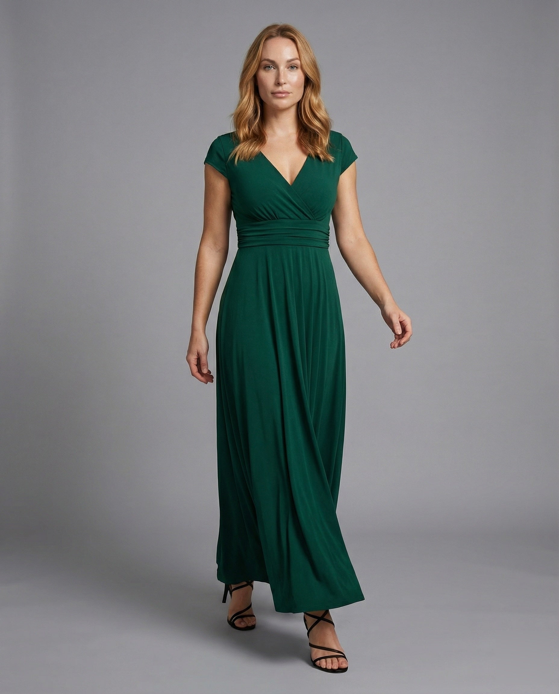 Damen Maxikleid Chiffon Plissee-Faltenrock Fließend - Norvielle