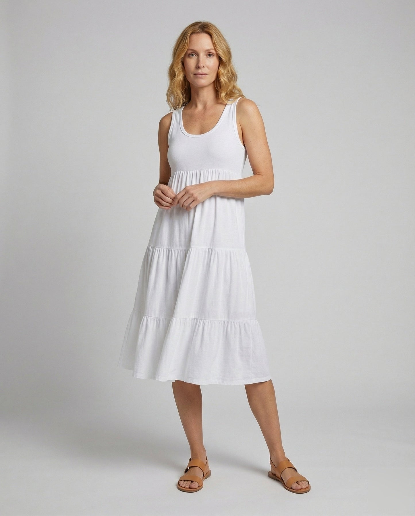 Damen Ärmelloses Longdress Empire-Taillen-Design - Norvielle