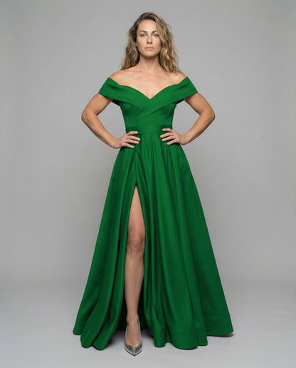 Damen Elegante Abendrobe Tellerfaltenrock - Norvielle