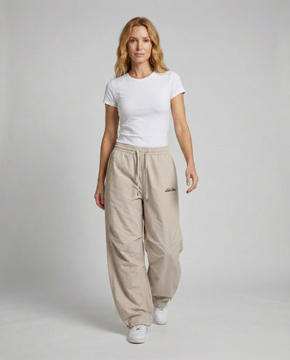 Damen Haremshose Extrabreit Tiefes Bein Schwarz - Norvielle