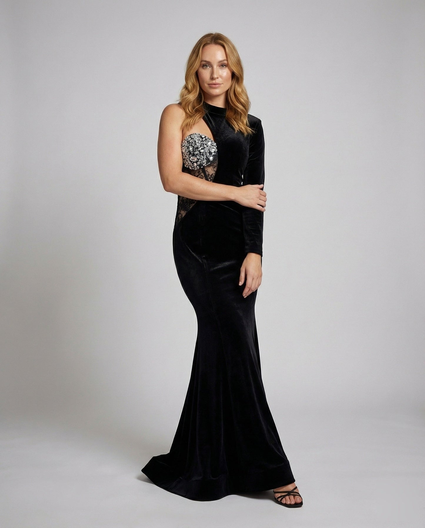 Damen Abendkleid Figurbetont Spitze - Norvielle