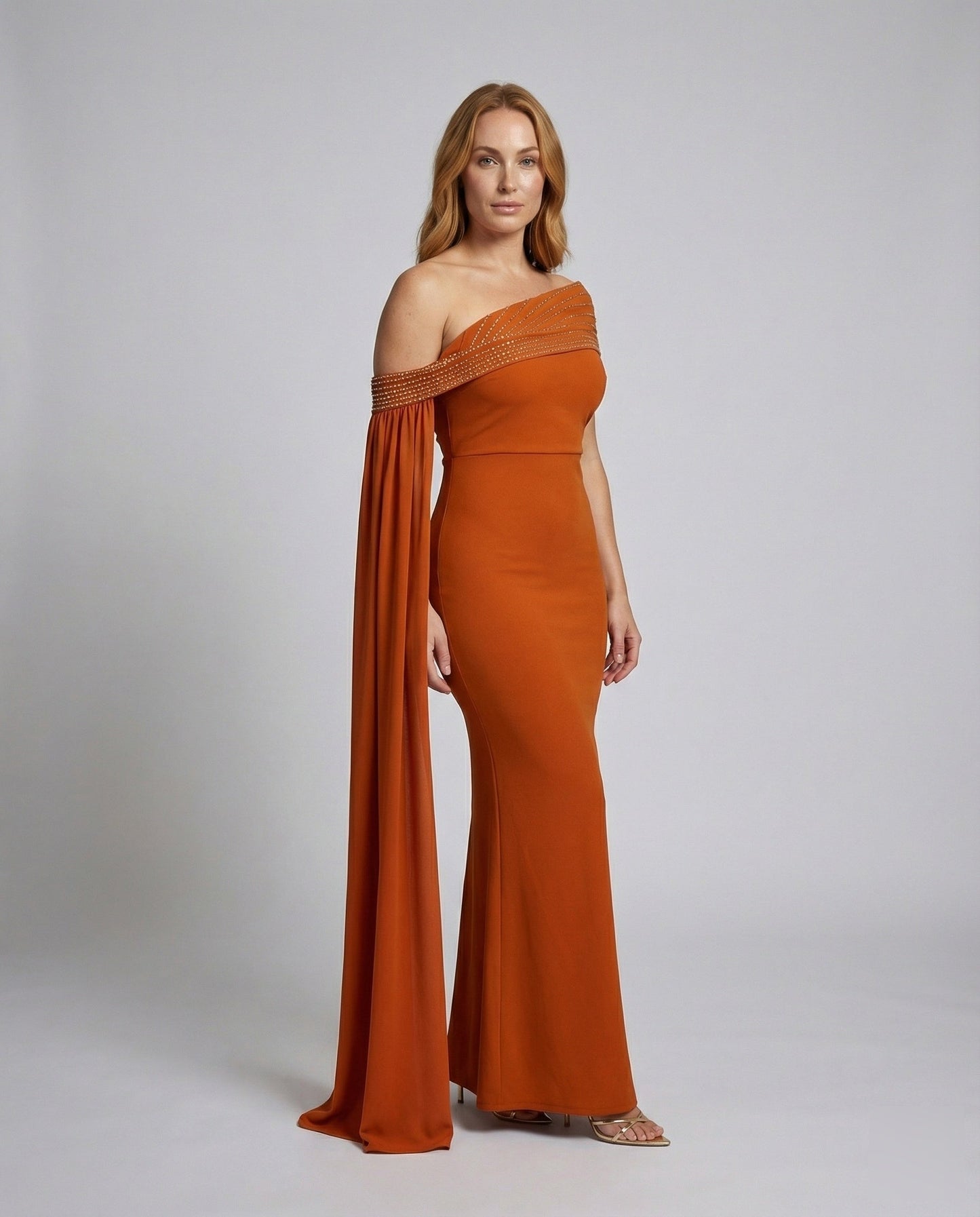 Damen Abendkleid Figurbetont Drapiert Schwarz - Norvielle