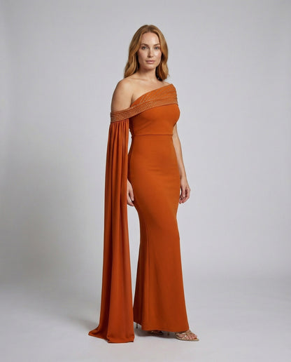 Damen Abendkleid Figurbetont Drapiert Schwarz - Norvielle