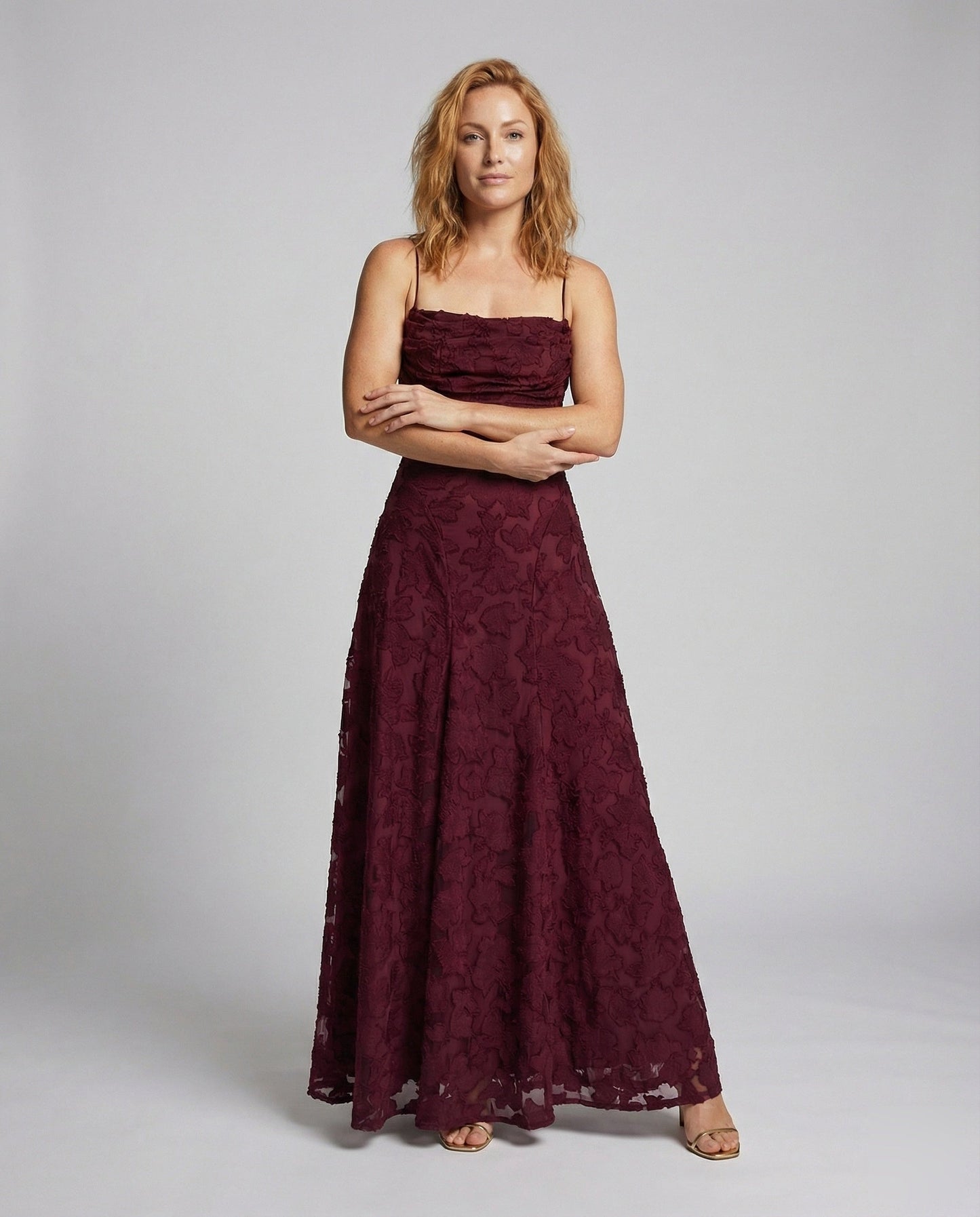 Damen Abendkleid Fließend Schnürrücken - Norvielle