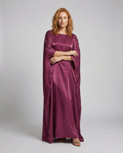 Damen Capekleid Fließend U-Boot-Ausschnitt - Norvielle