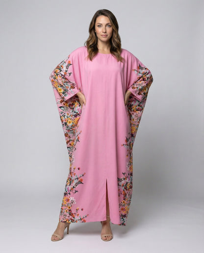 Damen Maxikleid Fließend Floralmuster Seitenprint - Norvielle