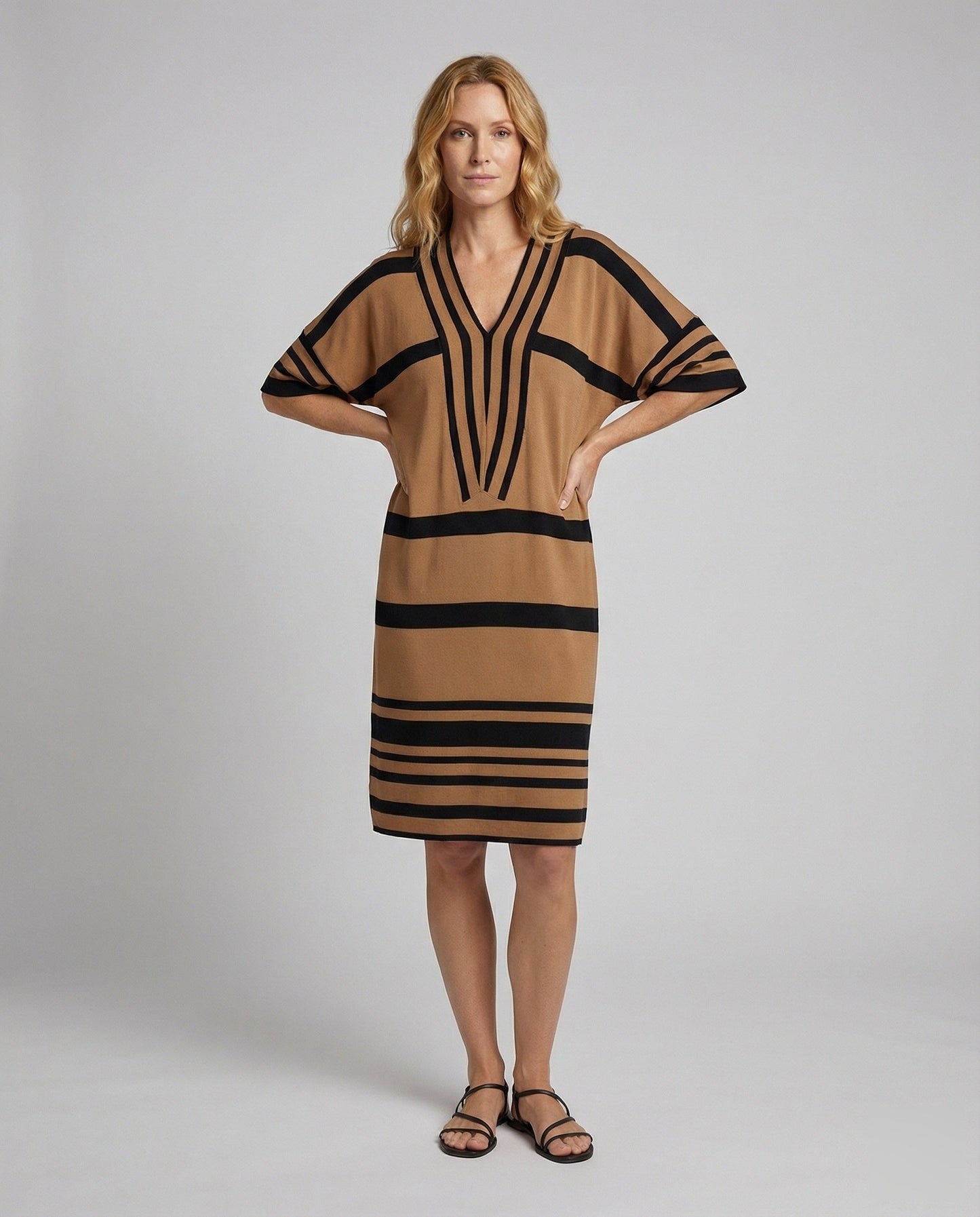 Damen Strandkleid Gestreift Midikleid Kaftan - Norvielle